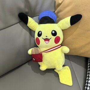 Yellow Plush Toy with Red Accents